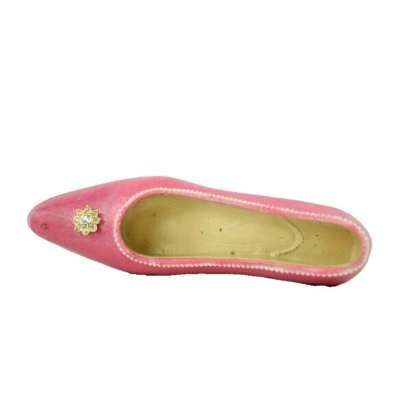 Wedge Shoe with Rhinestone Resin Miniature 4.5 inch Collectible Figure - Picture 5 of 6